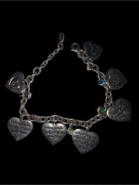 Title: "Wishes for My Daughter" Heart Charm Bracelet (by The Bradford Exchange)